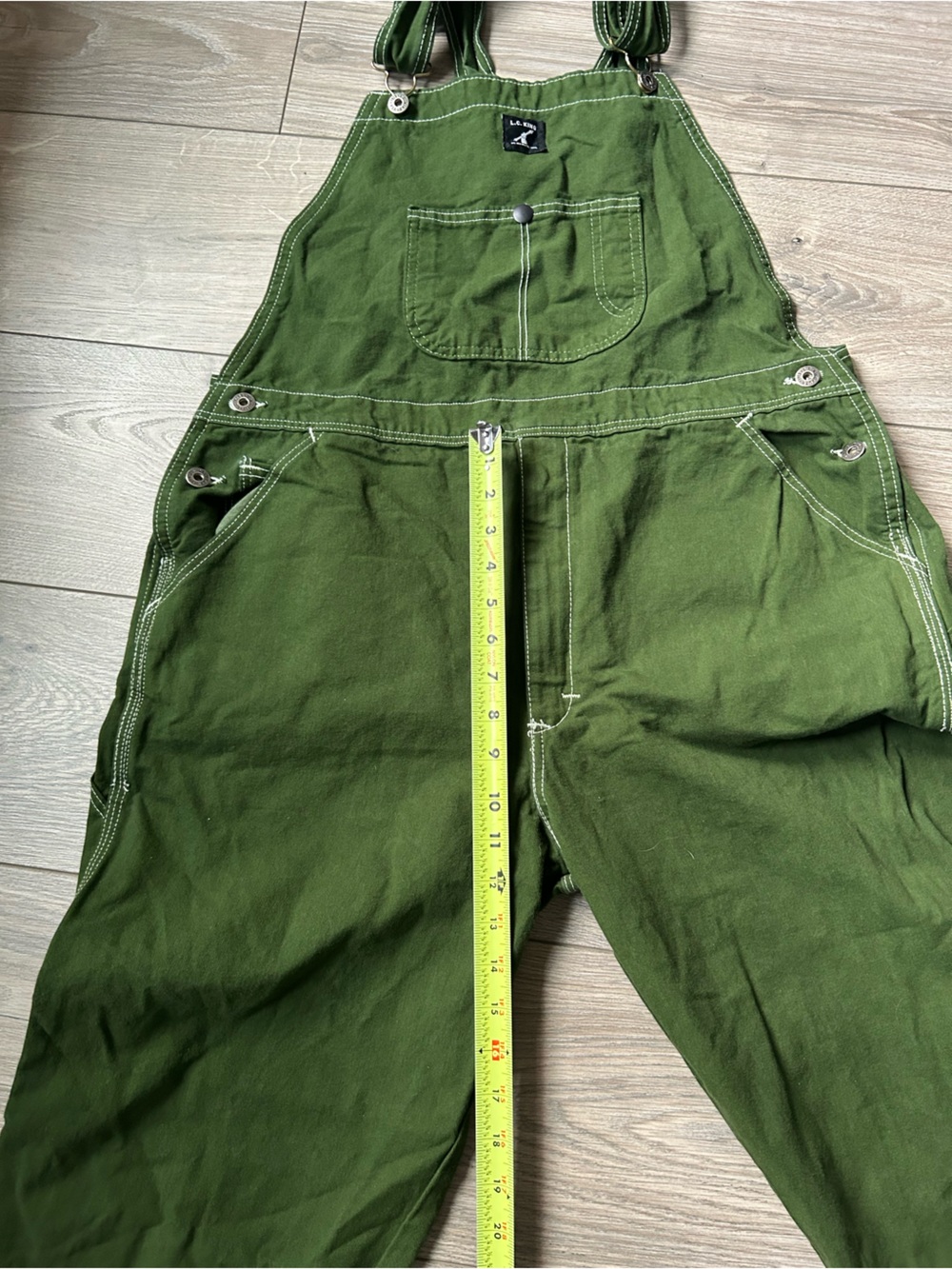 L.C. King Overalls Green Size 36 - Picture 10 of 13